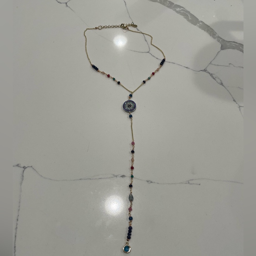 LUCKY BRAND 🍀 gold and jewel necklace 🧿